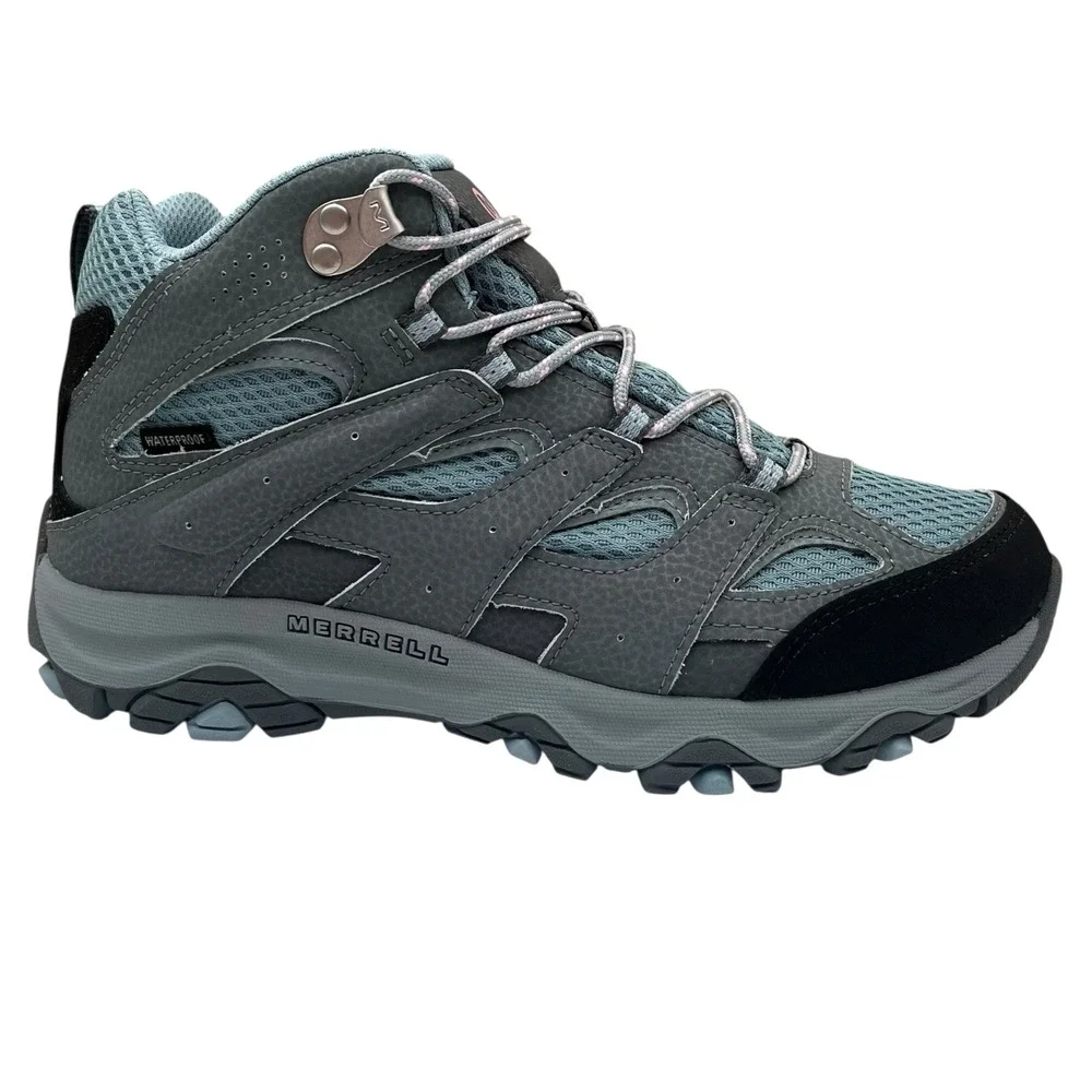 Merrell Youth Girls Moab 3 Waterproof Leather Hiking Shoe Size 6.5 Altitude Gray